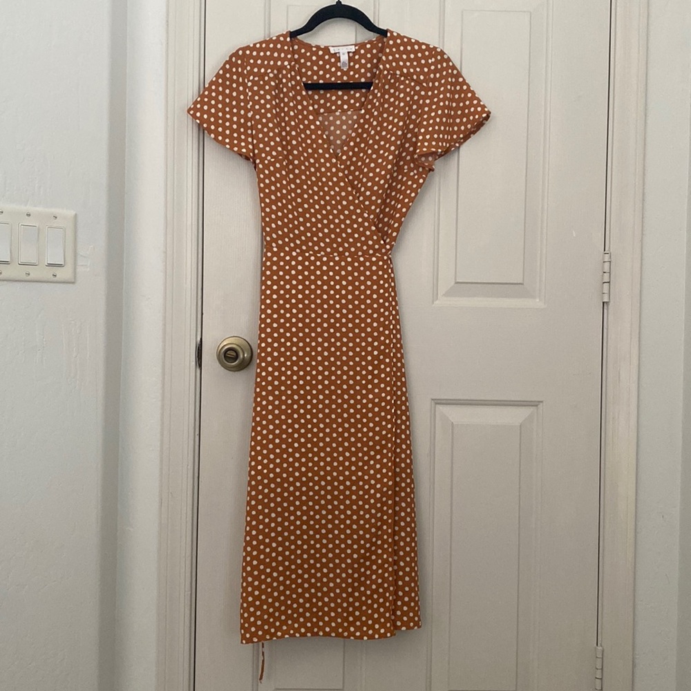 Leith midi wrap dress